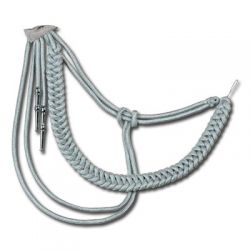 Officer's Adjutant's Cord - Aluminum-Silver