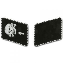 Bullion Collar Tabs - SS Totenkopf Division, 1st Sturm