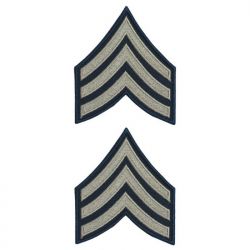 Sergeant Rank Badges - Khaki
