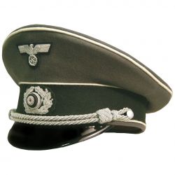German Army Panzer Officer Visor Cap